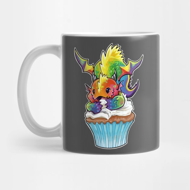 Cupcake dragon rainbow by BiancaRomanStumpff